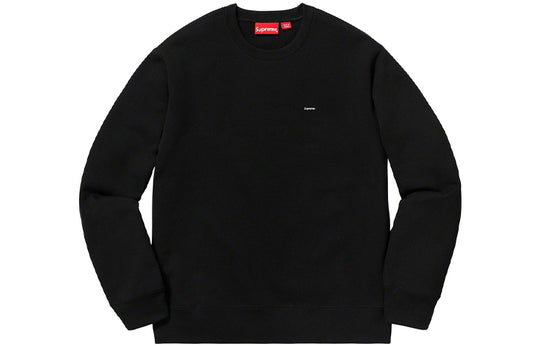 Supreme FW19 Week 8 Small Box Crewneck Chest Small Label Round Neck Unisex Black SUP-FW19-804