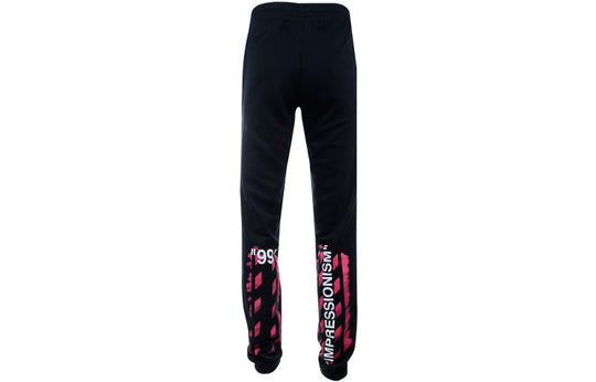 Men's Off-White Logo Casual Pants/Trousers Long Pants/Trousers Black CH14R19003015