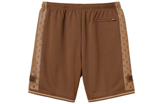 Supreme SS18 Monogram Short Brown US dollar Embroidered Athleisure Casual Sports Shorts Unisex SUP-SS18-423