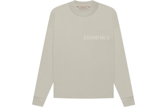 Fear of God Essentials FW22 Ls Tee smoke Logo T-Shirts ' Grey' ESSLTLE2011MJ