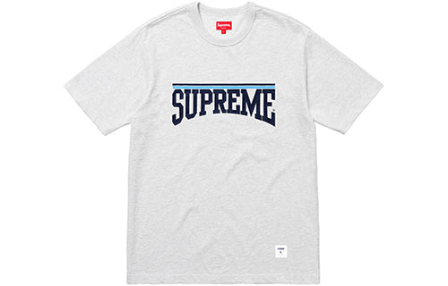 Supreme SS18 Arch SS Top Ash Grey Logo Tee SS18-0207