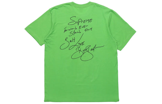 Supreme SS19 Buju Banton Tee Reggae Character Printing Short Sleeve Unisex Green SUP-SS19-10478