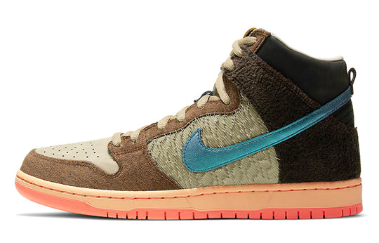 Nike Concepts x SB Skateboard Dunk High Pro QS Mallard 'Brown Green' DC6887-200(S-BOX)