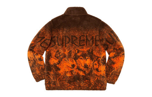 Supreme SS19 Wolf Fleece Jacket Orange Totem polar fleece Unisex SUP-SS19-449