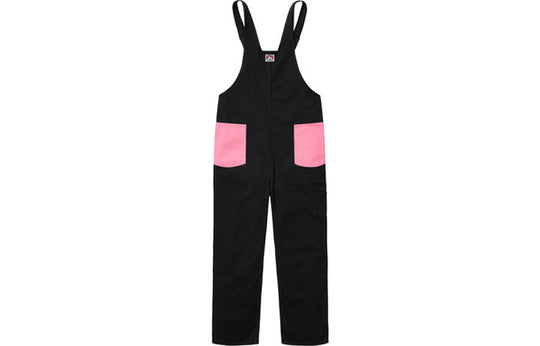 Supreme FW19 Week 3 x Ben Davis Overalls Crossover Black Pink Contrasting Colors Pants Unisex SUP-FW19-392