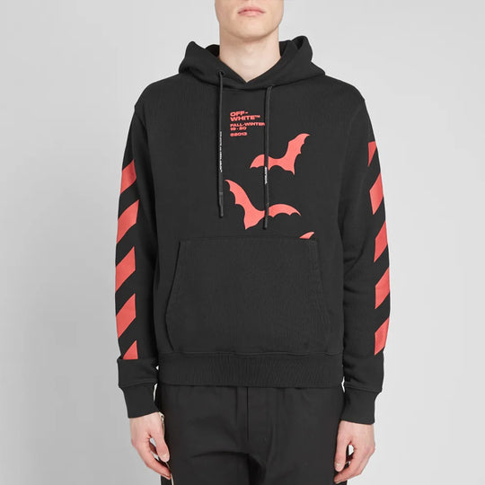 Off-White Printing Pullover Loose Fit Unisex Black OMBB034E19D250071020