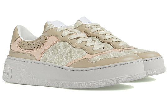 (WMNS) Gucci GG Sneaker 'Oatmeal Light Pink' 700775-UPG90-9595