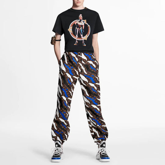 LOUIS VUITTON x LOL Character Print Tee W Black 1A7SU-