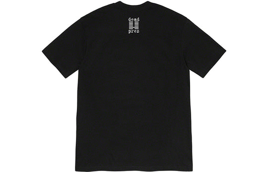 Supreme FW19 Week 15 x Dead Prez RBG Tee Crossover Round Neck Printing Short Sleeve Unisex Black SUP-FW19-10770