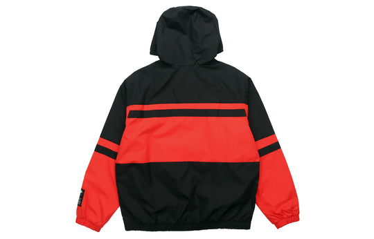 Nike Air Windproof Anti Tear Half Cardigan Jacket 'Red Black' CJ4835-657