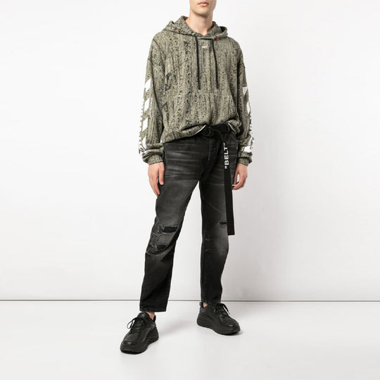 Off-White Diag Arrows Camo Logo Print Cotton OMBB049S190030249901