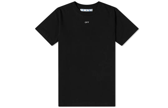 Off-White Stencil Short-Sleeve Slim Tee 'Black/White' OMAA027E20JER0061001