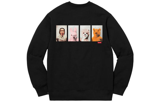 Supreme FW18 Mike Kelley AhhYouth! Crewneck Sweatshirt Black SUP-FW18-346