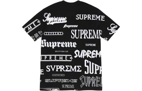 Supreme FW20 Week 1 Multi Logo Tee Logo Tee 'Black White Gray' SUP-FW20-019