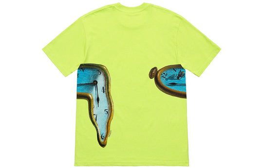 Supreme SS19 The Persistence of Memory NeonGreen Tee SUP-SS19-705