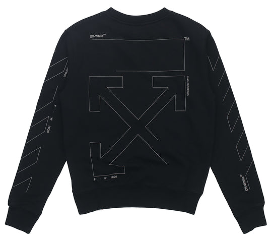 Off-White Unfinished 3M Arrow Crew Neck Sweater OMBA025E19E300031091