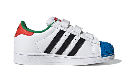 (PS) adidas LEGO x Superstar CF J 'White Red Blue' H03963