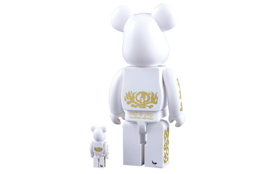 BE@RBRICK cap+pep Black White 100%+400% CAP+PEP