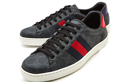 Gucci Ace GG Supreme Black Grey 429445 K2LH0 1130 SneakerSouqq