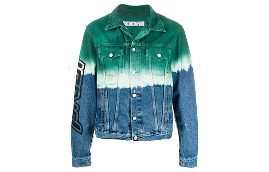 Off-White Fw20 Gradient Tie Dye Denim Jacket OMYE054E20DEN0024510