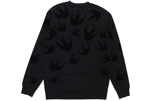 Alexander McQueen Pattern Printing Long Sleeves Round Neck Sweatshirt 'Black' 545415RLT74