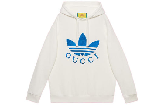 Gucci x adidas Hoodie 'White Blue' 702607-XJEDA-9088