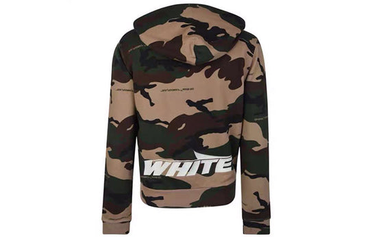 Off-White Camouflage Zipper Jacket Green OMBB033E181920219901