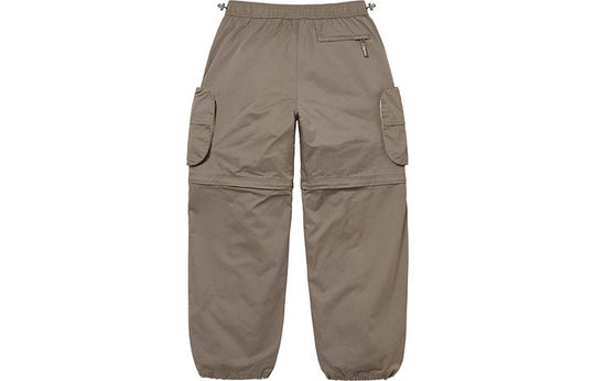 Supreme SS22 Week13 Cargo Zip-Off Cinch Pant Solid Color Loose Pocket Long Pants Unisex SUP-SS22-810