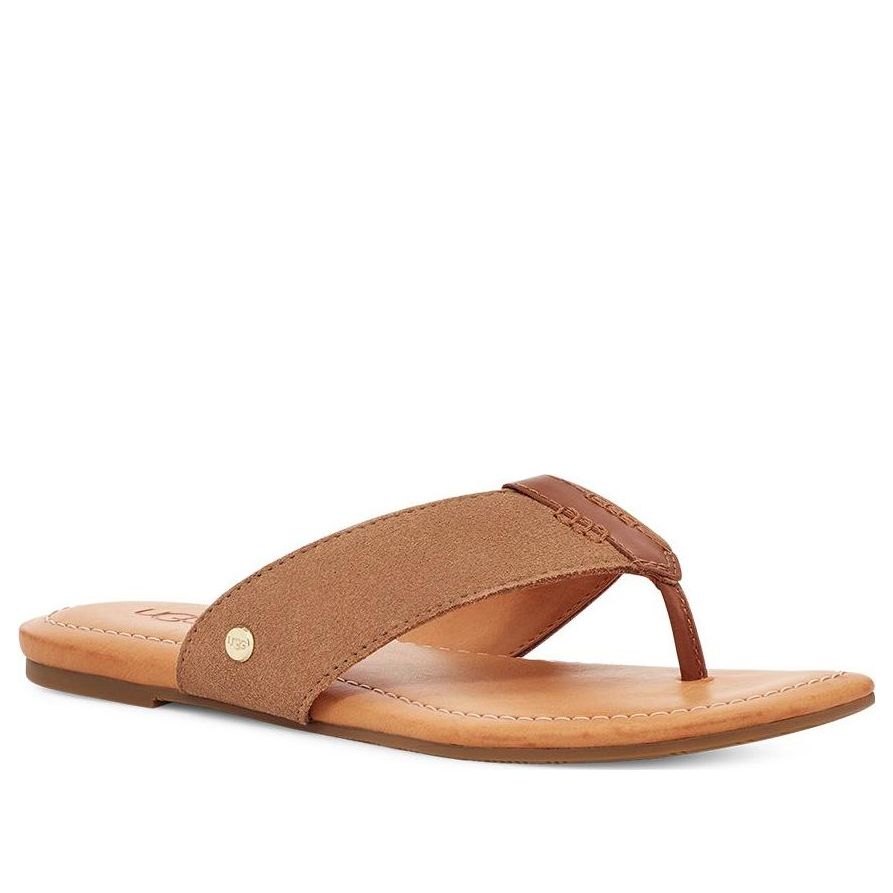 (WMNS) UGG Carey Thongs 'Chestnut' 1139051-CHE