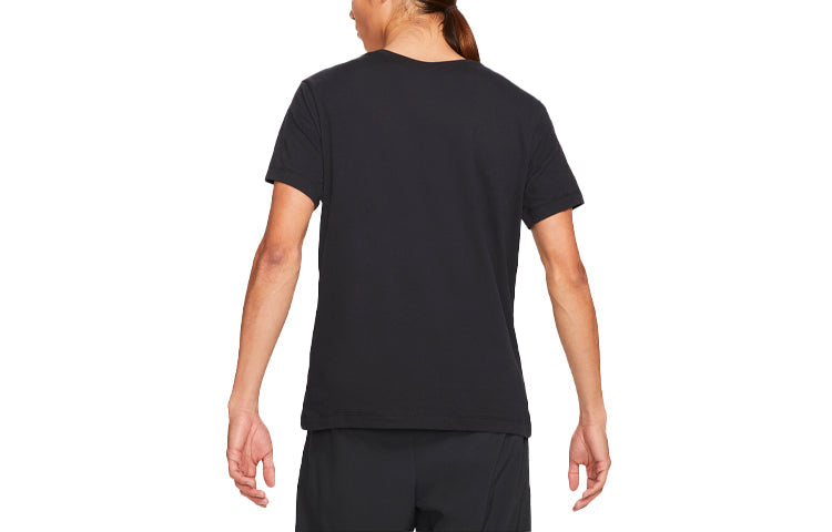 Nike Dri-fit Pattern Printing Loose Round Neck Short Sleeve Black CZ9804-010