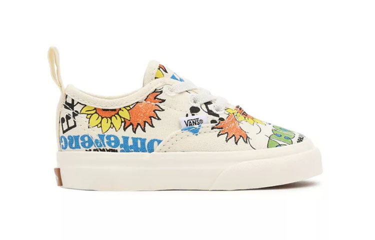 Vans Toddler Eco Theory Authentic Elastic Lace 'White Green' VN0A34A1ARG