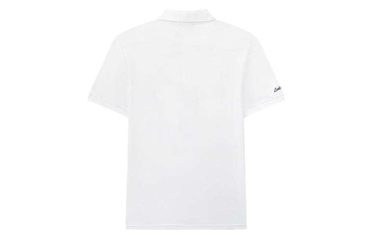 FILA Subject Embroidered Printing Short Sleeve Polo Shirt White F61M028116F-WT