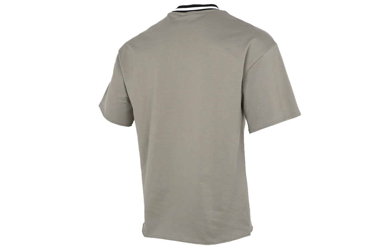 PUMA Solid Men Round Neck T-Shirt 'Olivegreen' 845861-73