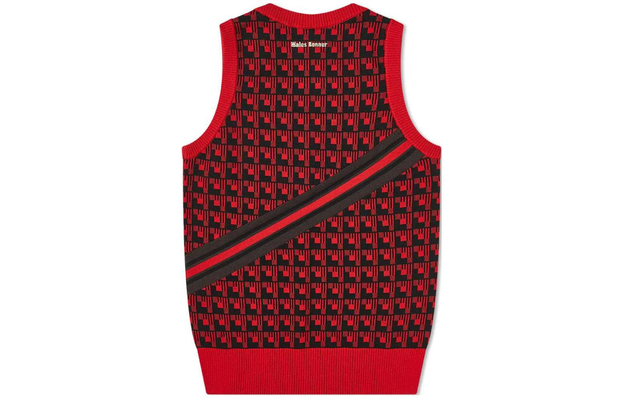 adidas x Wales Bonner Stripe Knit Vest 'Red Black' HG6267
