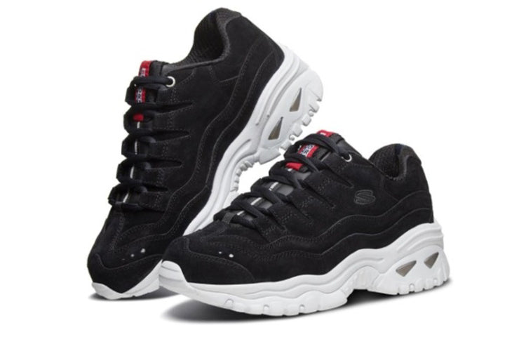 (WMNS) Skechers Energy Low-Top Running Shoes Black 13401-BLK