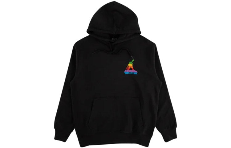 PALACE SS19 Jobsworth Hood Triangle Logo Pattern Black P16HD048
