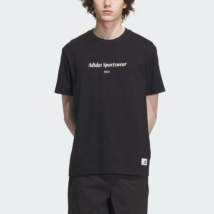adidas Sportswear Lounge Graphic T-shirt 'Black' IP4991
