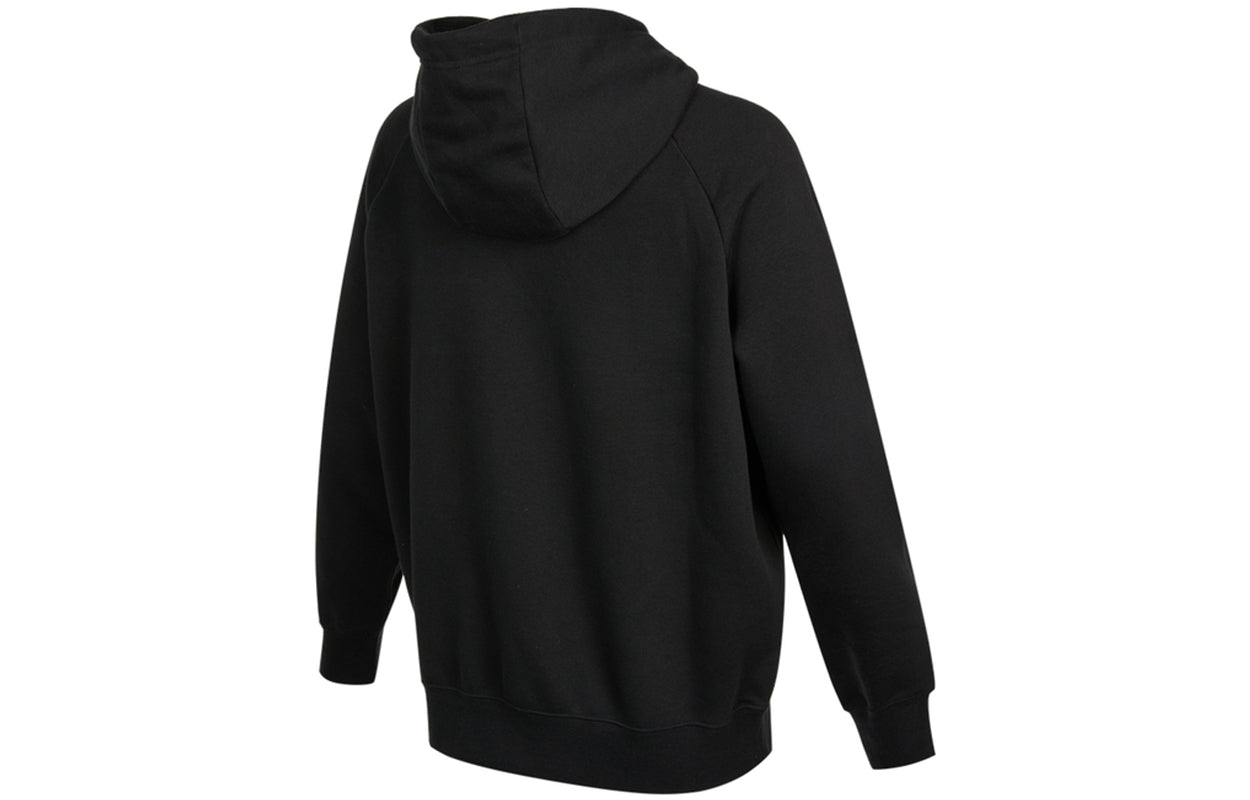 (WMNS) Nike NSW Graphic Hoodie 'Black Green' DO7197-010