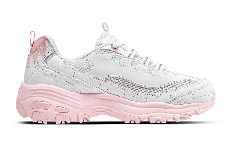 (WMNS) Skechers D'lites 1.0 'White Pink' 896192-WPK