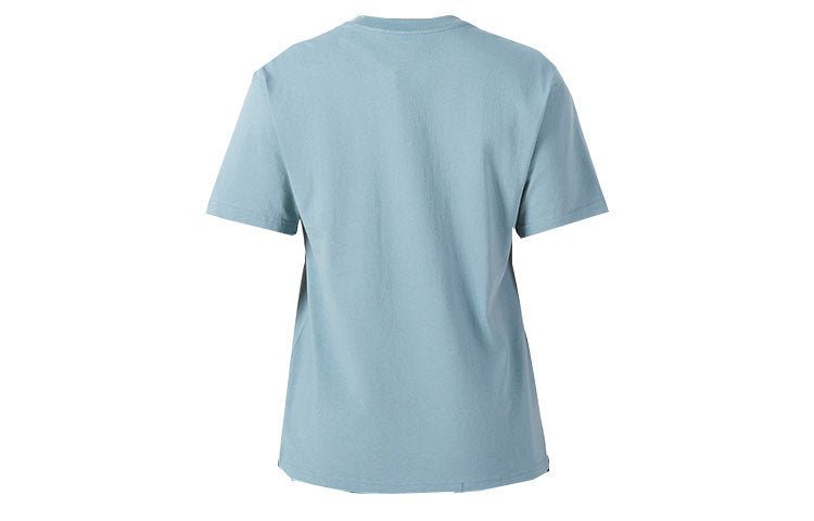 Men's Nike Sportswear Plant Flowers Logo Printing Sports Round Neck Short Sleeve Gray Blue T-Shirt DN5135-041