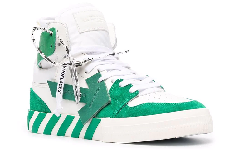 Off-White Vulcanized High-Top 'Green White' OMIA225F21LEA0010155