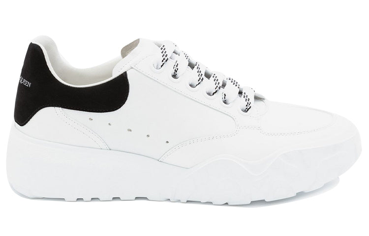 (WMNS) Alexander McQueen Court Trainer 'White Black' 633915WHZ969061