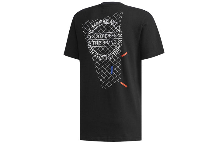 adidas Casual Tee 'White Black' CW5174