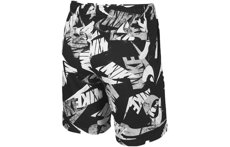 Men's Nike Sportswear Sport Essentials+ Logo Full Print Sports Shorts Black DM6886-010