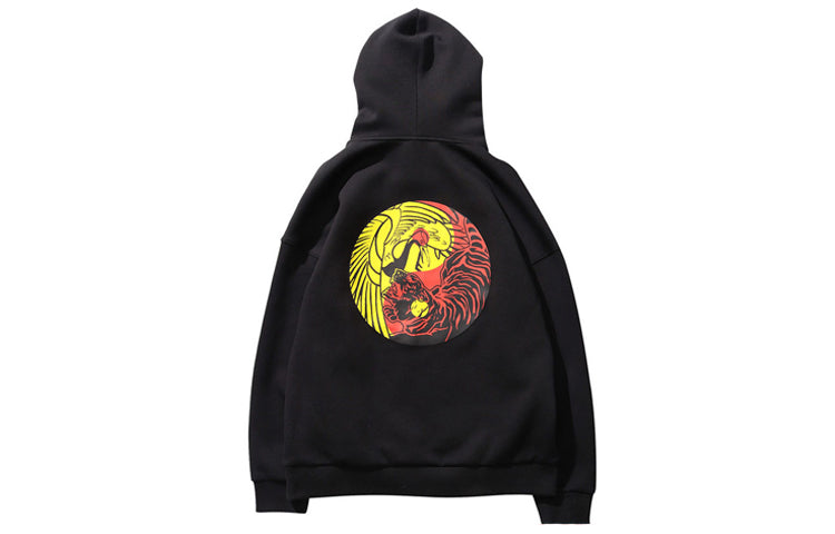 Li-Ning Tai Chi Tiger Crane New York Fashion Week Logo Hoodie 'Black' AWDN925-2