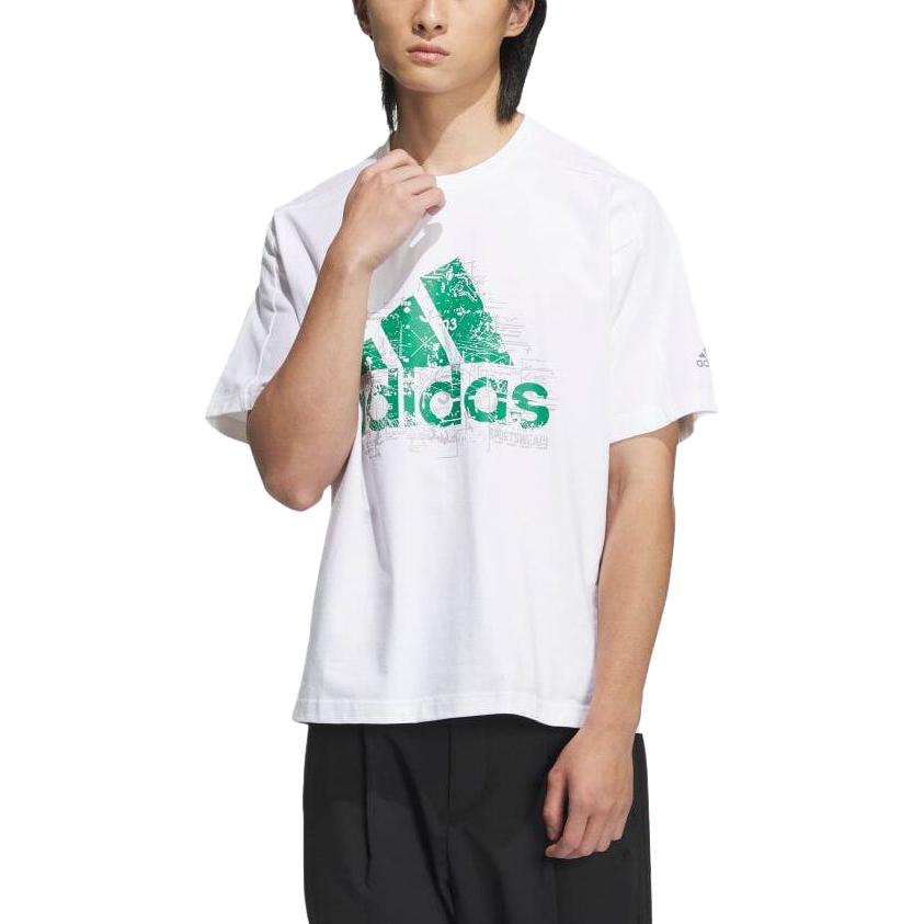 adidas City Escape Loose Fit Badge of Sports Graphic Short Sleeve T-Shirt 'White' IA9430