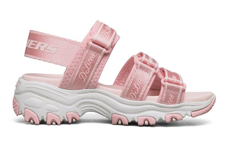 (GS) Skechers Dlites Sandals 'Pink White' 664167L-PNK