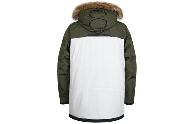 New Balance Winter Down Snow Parka Jacket 'White Green Black' NP94N011-KH