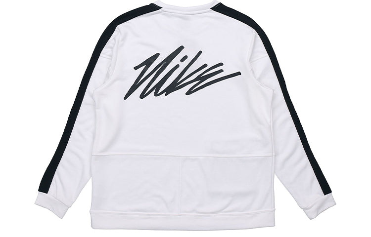 Nike Dri-Fit Men'S Fleece Training Top 'White/Black' DB4210-100