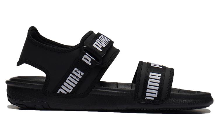 (WMNS) PUMA Softride Slide 'Wordmark - Black White' 384128-01